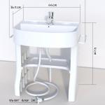 Customized Logo Plastic Kids Wash Basin Pedestal Sink Popular Design