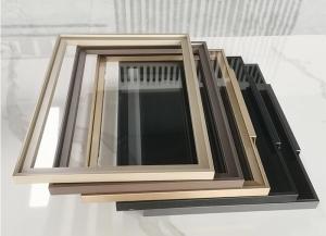 Quality Powder Coating Aluminium Edge Profile Narrow Frame For Kitchen Door ODM wholesale