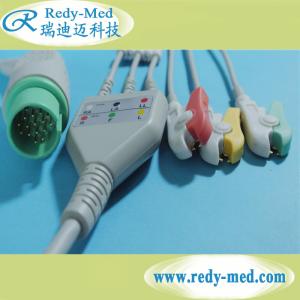 Quality Spacelabs 17 Pin 3 Leads ECG Cables And Leadwires Direct Connect IEC Clip wholesale