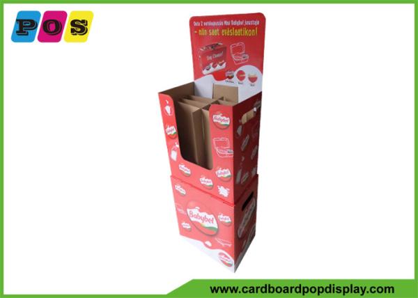Cheap BE Corrugated Flute Cardboard Display Bins For Point Of Purchase Sale DB043 for sale