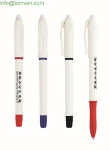 Quality cap style plastic ball pen,plastic gel ink pen, logo printed gel ink pen wholesale