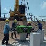 400mm 280Kn Hydraulic Pile Breaker Square Concrete 0.8t