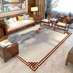 Wool Abstract Ink Living Room Floor Carpets Chinese Style