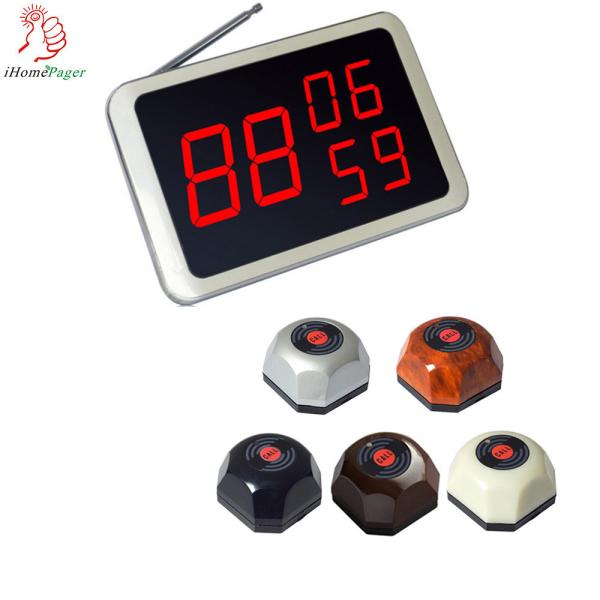 Hot Sell Small Electronic Buzzer Bell Wireless Service Waiter Calling Remote