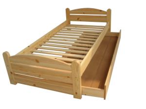 Quality modern single bed pine wood wholesale