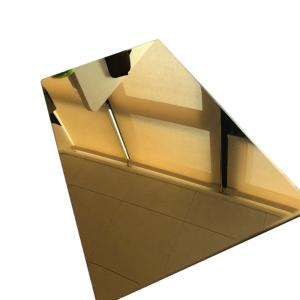 Quality 201 Colored Stainless Steel Sheet Antique Bronze Finish 2438mm Length wholesale