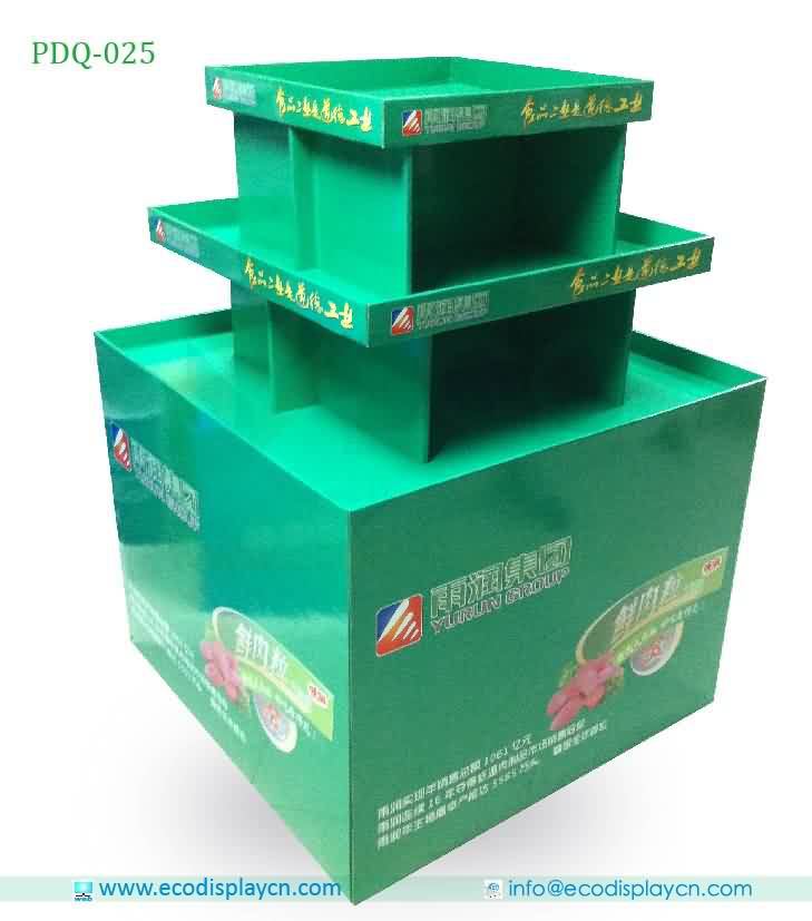 Point Of Purchase Folding Corrugated Cardboard Pallet Display For Supermarket