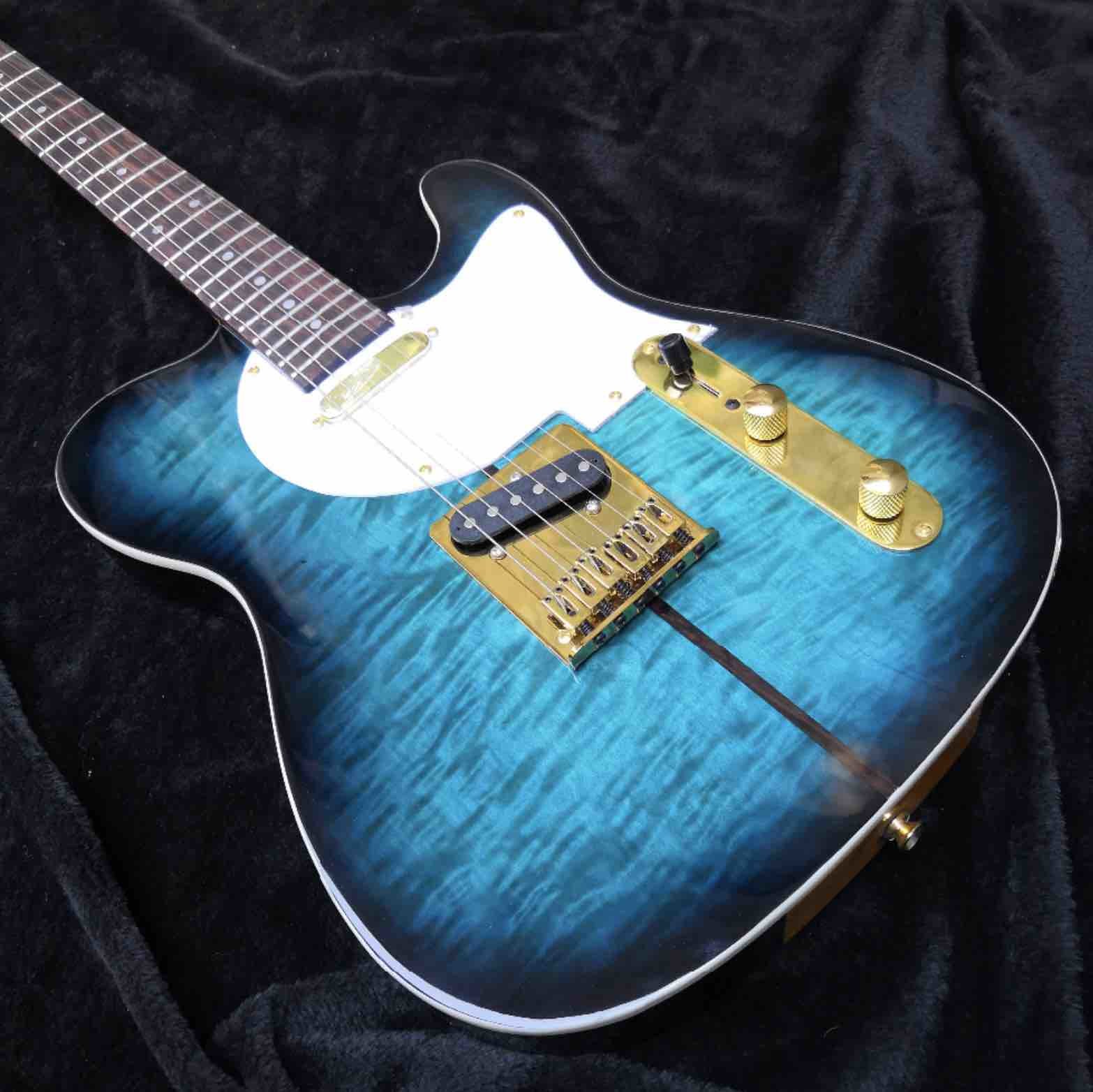 TUFF DOG Guitar High quality custom blue COLOR Rosewood fingerboard Free Shipping
