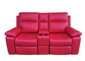 Quality 5 Seat Leather Cinema Lounge Seating With Reclining Chairs wholesale