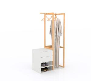 Quality Assembly Required Wooden Clothes Wardrobe - Perfect for Home Storage Organization wholesale