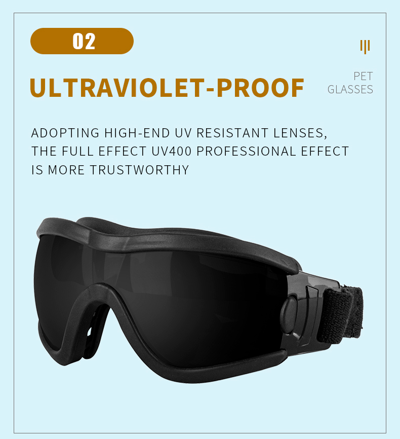 Dog Goggles Material Small Medium Pets UV Protection Wind and Sand Resistance