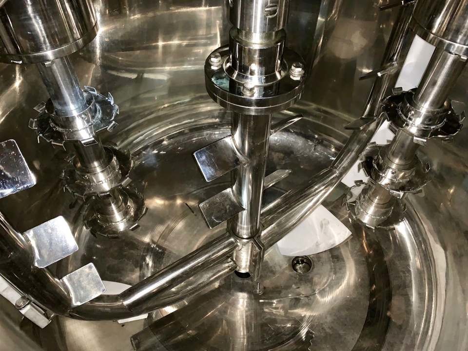 Cosmetic Toothpaste Making Production Line Emulsifier Mixer for Tooth Paste Mixing Equipment Toothpaste Machine Making