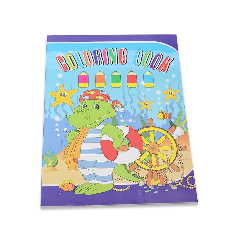 4 Colors Paperback Children Coloring Book Printing Customized Design with Paper Cover