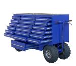 Mechanical Tool Cart With Thick Metal And Stainless Steel Handles