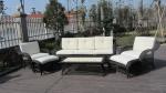 6pcs half round rattan sofa set