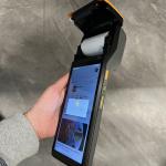 Black Handheld Pos 5.99'' Screen Size 58mm Thermal Paper Printer Output Type