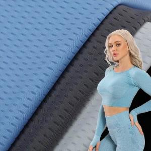 Quality Mesh Yoga 80% Nylon 20% Spandex Stretch Knitted Fabric Texture wholesale