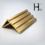 Shining Polishing 57% Cu Skidproof Brass Stair Nosing For Flooring Safety