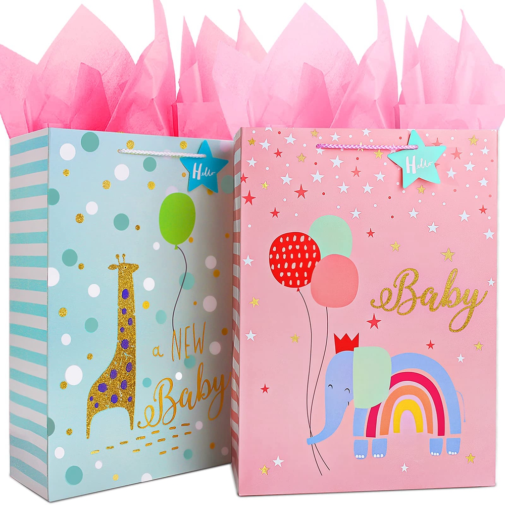 Stickers Colorful Cartoon Animal Candy Paper Gift Bag For Kids Birthday Baby Shower Party Favor