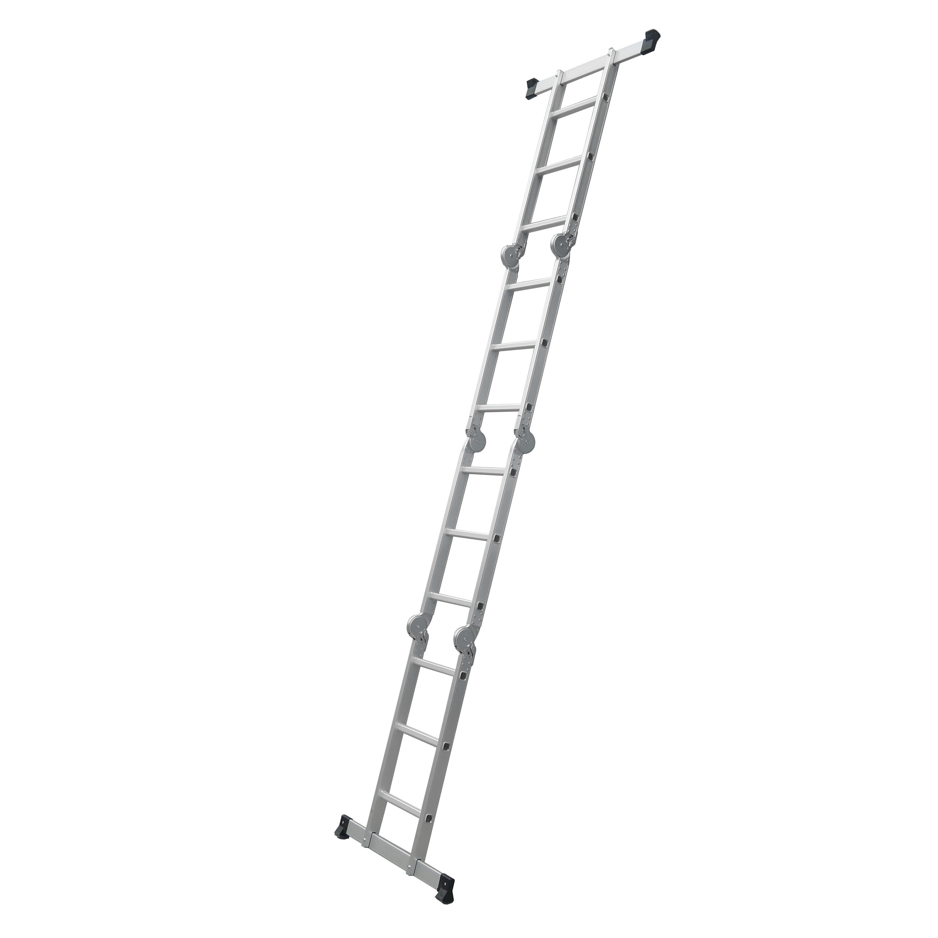 Outdoor Household Lightweight Aluminum Ladder 4x3 Easy To Transport