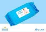 Plain Nonwoven Baby Wet Wipes Skin Care , Natural Organic Baby Wipes No