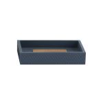 Polyresin Bathroom Countertop Accessories Square Shape With Bamboo Laser Board