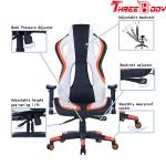 Home Executive Racing Office Chair With Footrest 350lbs Loading Capacity
