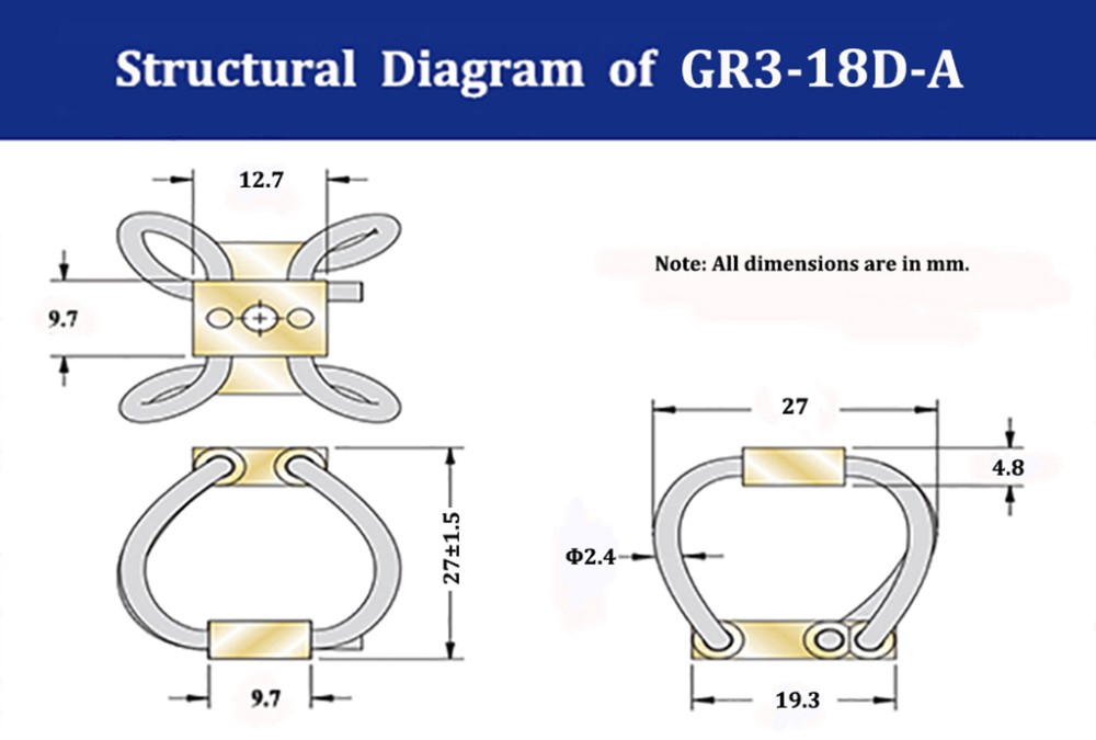 Cable Small Shock Isolators Vibration Reduction
