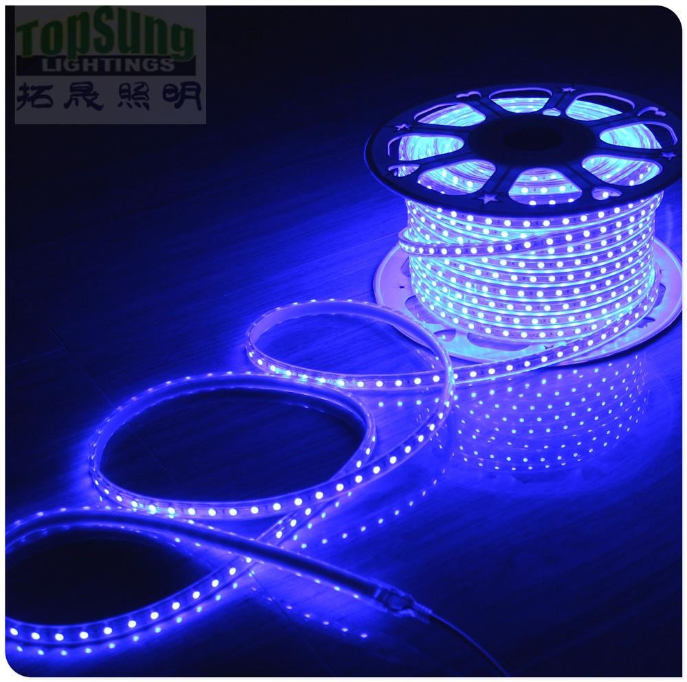 50m high CRI waterproof flexible led strip light 5050 smd 240VAC white strips ribbon