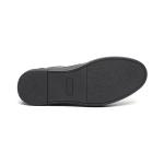 Euro 44size Rubber Outsole Mens Leather Ankle Boots Black Anti Odor