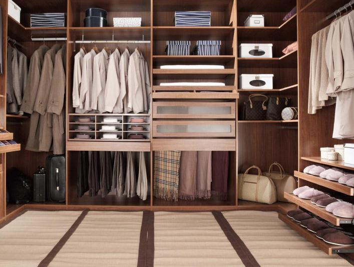 Stylish Mail Packing Wooden Open Wardrobe for Interior Design and Closet Organization
