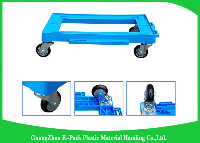Foldable Antistatic Plastic Moving Dolly Transport Turnover For Industrial