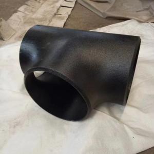 Quality Asme B16.9 Sch20 Butt Welded Pipe Fittings A234 Wpb 4&quot; Sch 40 Equal Black Tees wholesale