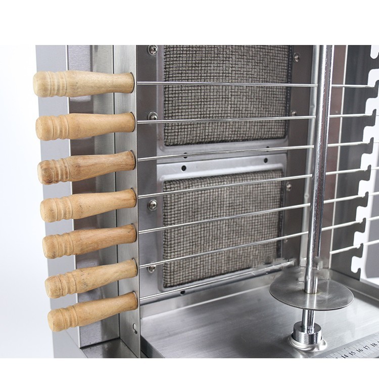 New Design Kitchen Equipment Gas Chicken Doner Kebab Making Restaurant Commercial Gas Shawarma Grill Machine