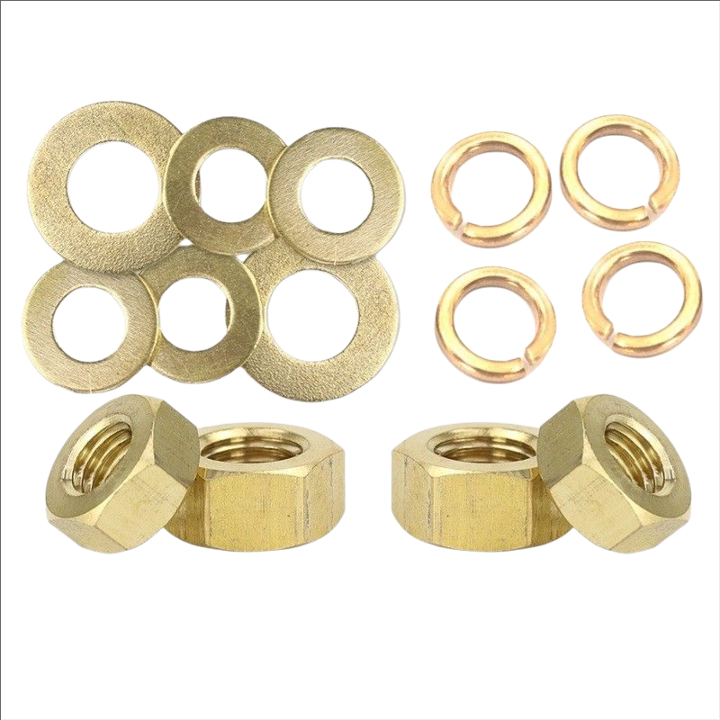 China Fastener Factory Copper Products Copper Nuts Brass Hardware Standard Parts