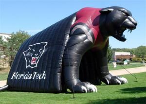Quality Newest Design Black Bear Inflatable Steamer Engine Sport Tunnel Tent / Inflatable Train Tunnel wholesale