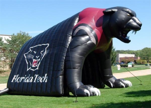 Newest Design Black Bear Inflatable Steamer Engine Sport Tunnel Tent /