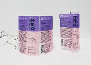 Quality Adhesive VC Tube Printable Packaging Embossed Sticker Labels For Bottles wholesale
