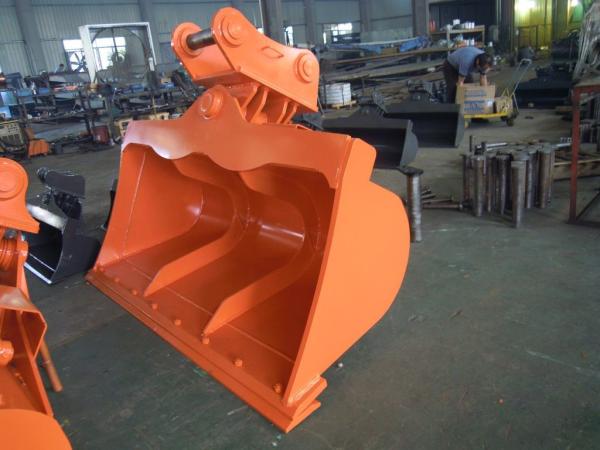Customized Mini Excavator Hydraulic Tilt Bucket With 1200mm Width OEM ，