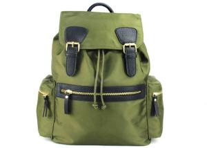 Quality Soft Back Ladies Leather Backpack , Foldable Nylon Hiking Backpack For Women wholesale