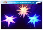Indoor Colorful Star Inflatable Lighting Decoration Advertising For Event
