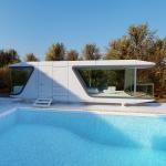 11.5M Modern Luxury Space Capsule Home Prefabricated Container apple cabin house