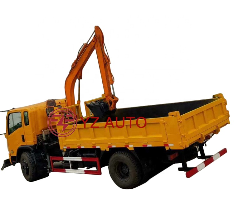 10m Max Lifting Height Dongfeng Mini Truck Mounted Excavator with Remote Control Operation Form