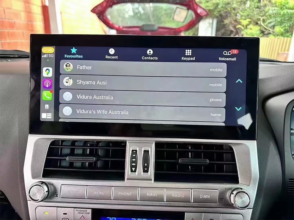12.3Inch Carplay Android13 Car DVD Player For Toyota Land Cruiser Prado 2018-2022