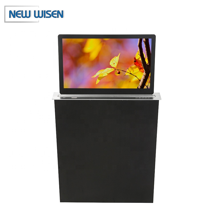 21.5 Inch HD Motorized Computer LCD Monitor Lift Display For Conference