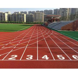 Quality Rubber Jogging Track Flooring , 13mm Walk Path Outdoor Sports Flooring wholesale