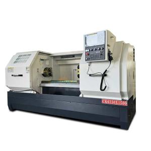 China CK6150 750/1000/1500mm distance between two centers GSK Or FANUC Flat Bed CNC Lathe Machine on sale