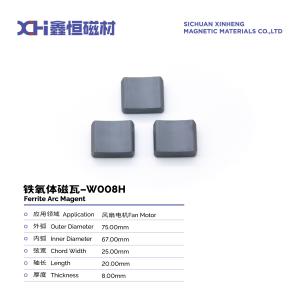 Quality Super Strong Wet Pressed Permanent Magnet Ferrite Ring For Fan Motor W1008H wholesale