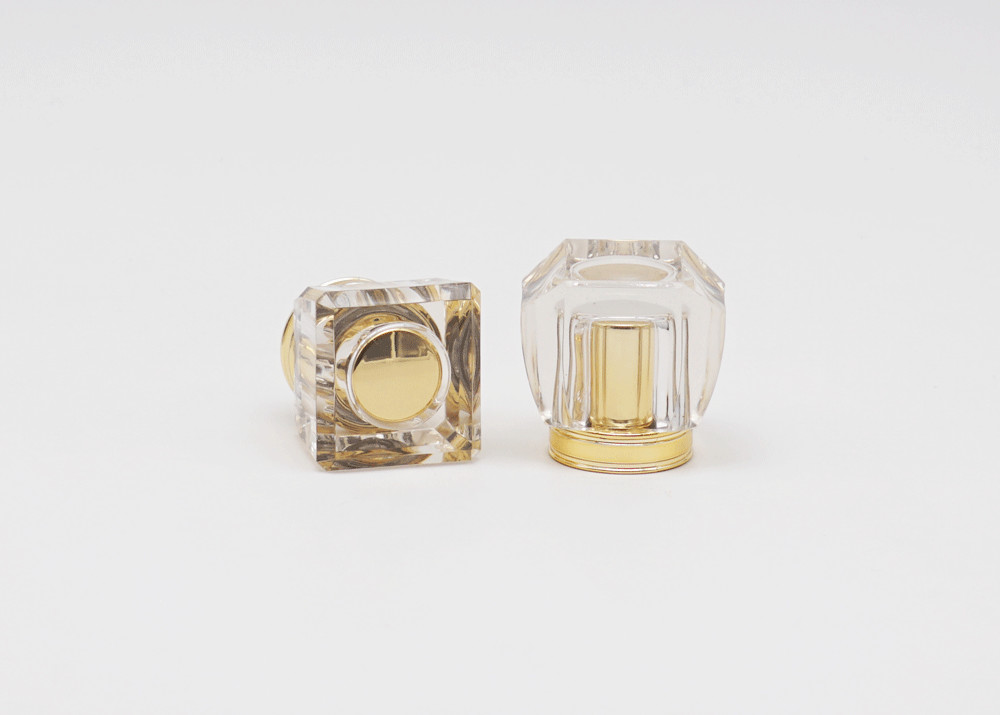RoHs Perfume Bottle Tops Logo Printable Push Pull Open Type