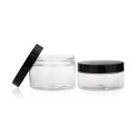 Clear 200ml Plastic Packaging Jars PET Recyclable Cosmetic Jars